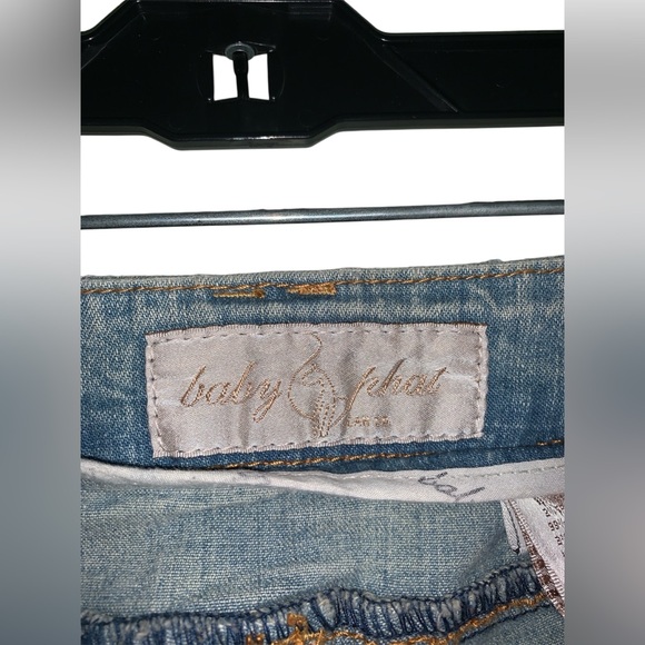 Vintage Y2K Authentic Baby Phat Low Rise Flare Jeans With Gold‎ Design Size 9 - Picture 6 of 11